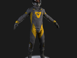 biker rigged 3D Модель
