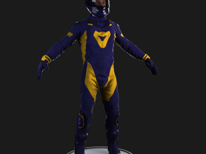 biker rigged 3D Модель