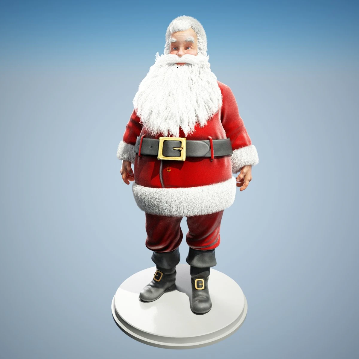 santa claus 3D Model .c4d .max .obj .3ds .fbx .stl .blend 