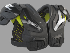 football shoulder pad Model 3D