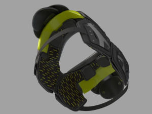 football shoulder pad Model 3D