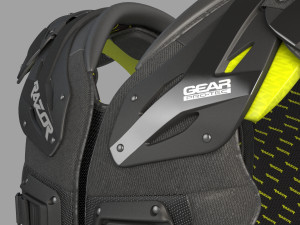 football shoulder pad Model 3D