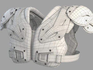 football shoulder pad 3D Model