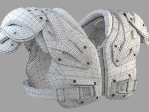 football shoulder pad Model 3D