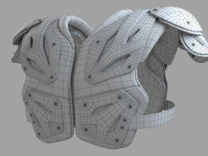 football shoulder pad 3D Model