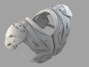 football shoulder pad Model 3D