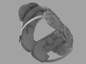 football shoulder pad 3D Model