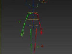 Cartoon girl amanda rigged 3D Model