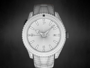 omega seamaster watch 3D 模型