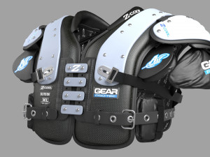 football shoulder pad Model 3D