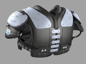 football shoulder pad Modelo 3D