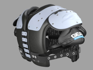 football shoulder pad Modelo 3D