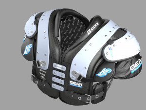 football shoulder pad Modelo 3D