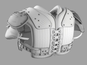 football shoulder pad Modelo 3D