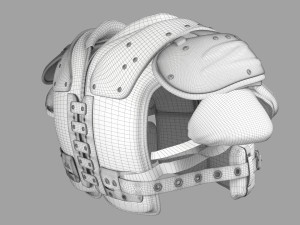 football shoulder pad Modelo 3D