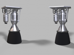 rocket engine 3D Модель