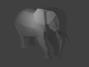 3d elephant for print 3D Model