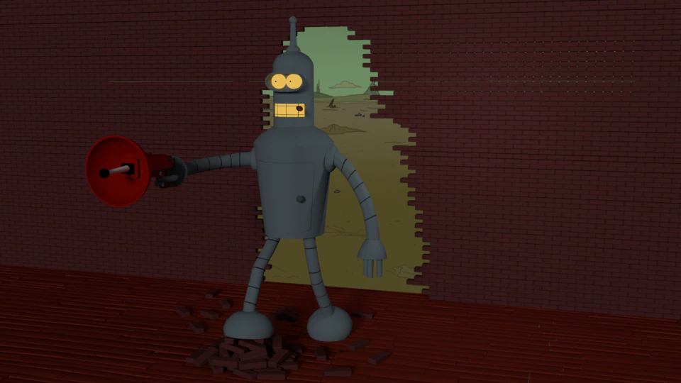 bender 3D Print Model .c4d .max .obj .3ds .fbx .stl .blend 