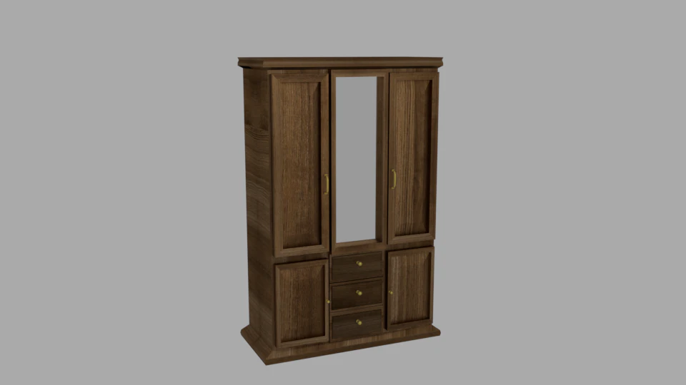 upboard 3D Model .c4d .max .obj .3ds .fbx .stl .blend 