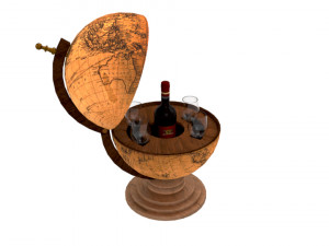 mini bar Modelo 3D