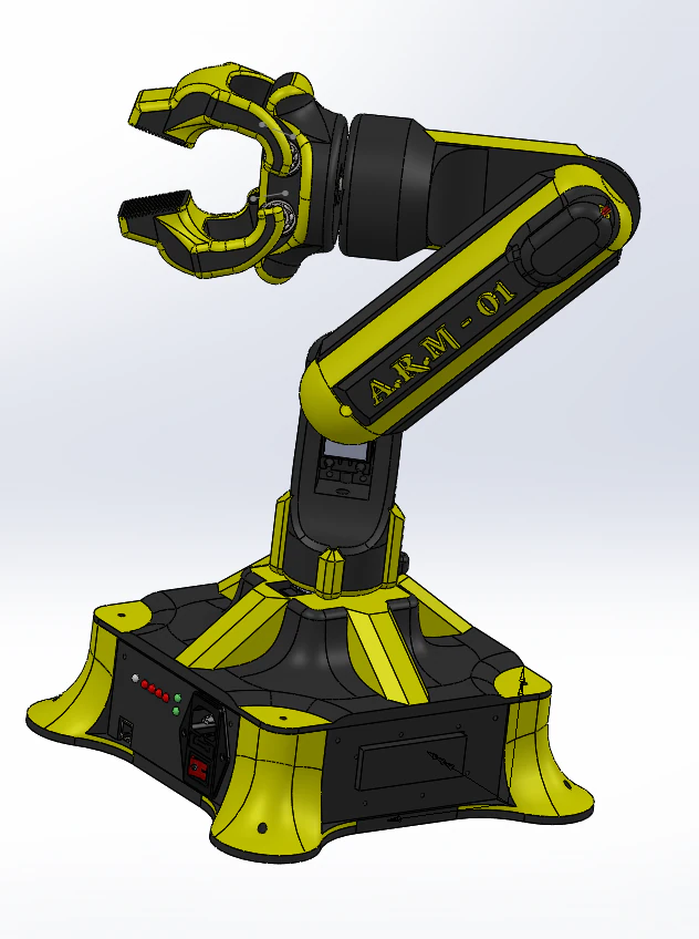 arm-01 robotic arm 3D Print Model .c4d .max .obj .3ds .fbx .stl .blend 