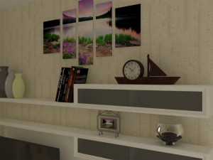 living room Modello 3D