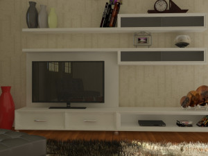 living room Modello 3D