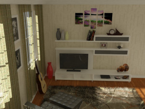 living room Modello 3D