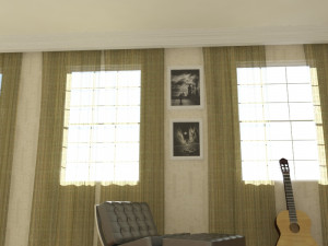 living room Modello 3D
