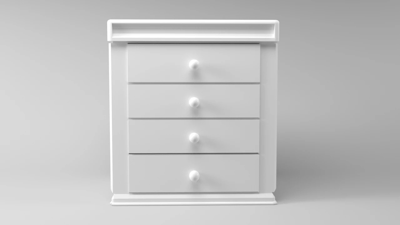 nightstand 3D Model .c4d .max .obj .3ds .fbx .stl .blend 