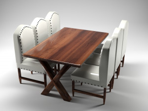 dinner table 3D 모델
