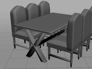 dinner table 3D Model