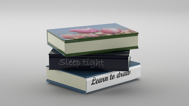 books Modello 3D .c4d .max .obj .3ds .fbx .stl .blend 
