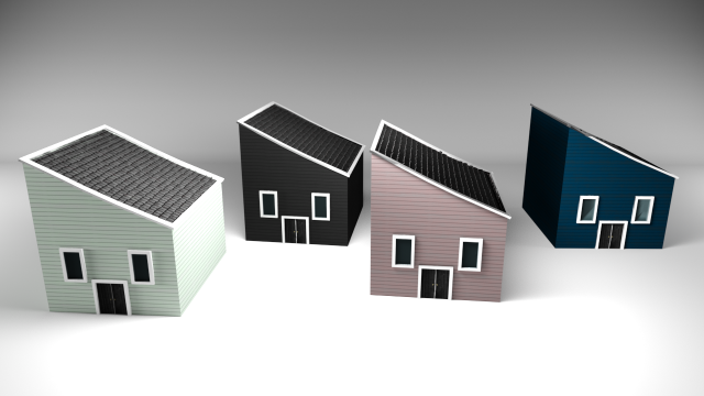 low poly house 3D Model .c4d .max .obj .3ds .fbx .stl .blend 