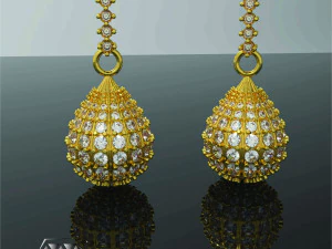 orecchini di forma ovale Modello di stampa 3D