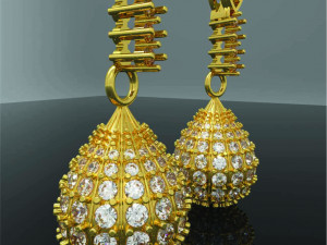 oval shaped earrings 3Dプリントモデル