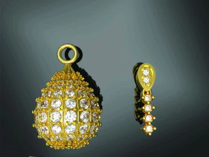 oval shaped earrings 3D Print Model