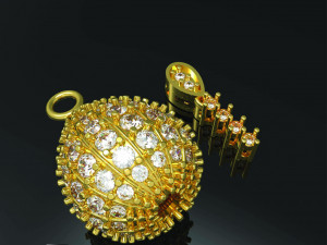 oval shaped earrings 3Dプリントモデル