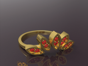 marquise ring Model Cetak 3D