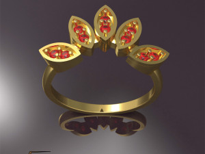 marquise ring Model Cetak 3D