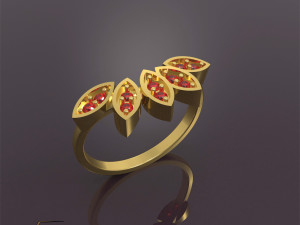 marquise ring Model Cetak 3D