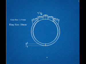 marquise ring Model Cetak 3D