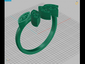 marquise ring Model Cetak 3D