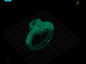heart shape dual ring Model do druku 3D