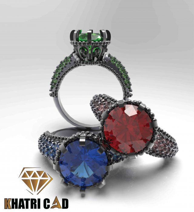 indian style ring 3D Print Model .c4d .max .obj .3ds .fbx .stl .blend 