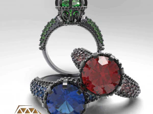 ring in Indiase stijl 3D printmodel