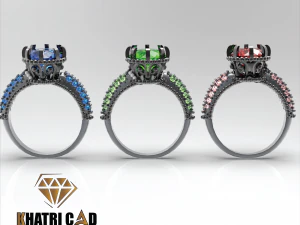indian style ring 3D Print Model