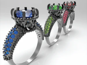 indian style ring 3D Print Model