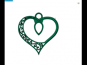 heart pendant Model Cetak 3D