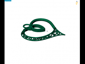 heart pendant Model Cetak 3D